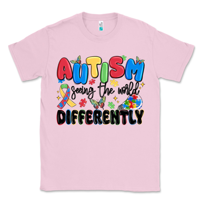 Autism Seeing The World Differently Classic Tee by MaliasSmallBusiness | Teevron