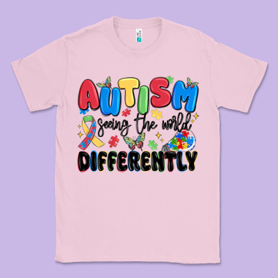 Autism Seeing The World Differently Classic Tee Designed By Maliassmallbusiness