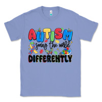 Colony Blue autism seeing the world differently Classic Tee - MaliasSmallBusiness