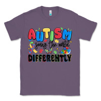 Lavender autism seeing the world differently Classic Tee - MaliasSmallBusiness