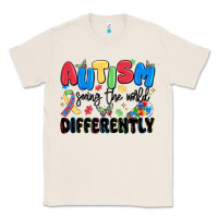 Natural autism seeing the world differently Classic Tee - MaliasSmallBusiness