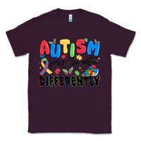 Plum autism seeing the world differently Classic Tee - MaliasSmallBusiness