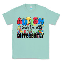 Seafoam autism seeing the world differently Classic Tee - MaliasSmallBusiness