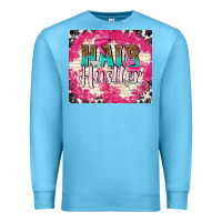 Ocean Blue hair hustler with elements Premium Sweatshirt - TumblerDesignByShophia