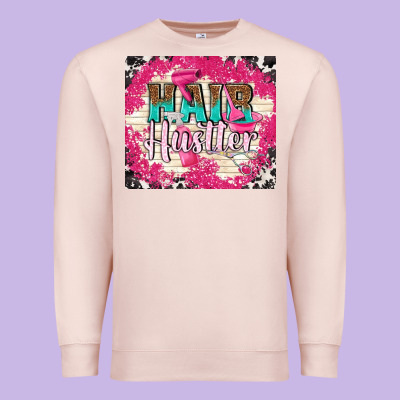Hair Hustler With Elements Premium Sweatshirt Designed By Tumblerdesignbyshophia