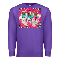 Purple hair hustler with elements Premium Sweatshirt - TumblerDesignByShophia
