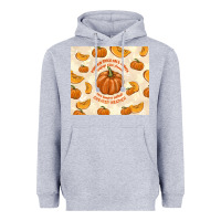 Heather Grey pumpkin spice fall leaves Heavyweight Hoodie - TumblerDesignByShophia
