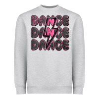 Heather Grey dance dance dance with lightning bolt Heavyweight Sweatshirt - MaliasSmallBusiness