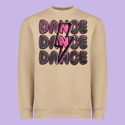 Dance Dance Dance With Lightning Bolt Heavyweight Sweatshirt Designed By Maliassmallbusiness