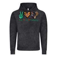 Vintage Black peace love thanksgiving Vintage Hoodie - Jasminsmagicworld