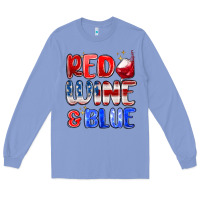 Colony Blue red wine and blue Long Sleeve Tee - MaliasSmallBusiness