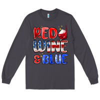Smoke red wine and blue Long Sleeve Tee - MaliasSmallBusiness