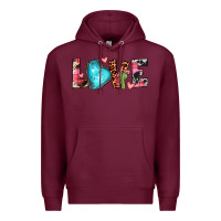Burgundy gemstone love Premium Hoodie - JahusDesignShop