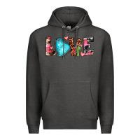 Charcoal Heather gemstone love Premium Hoodie - JahusDesignShop