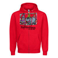 Red hippopotamus, Christmas Carols, Christmas, Christmas market, christmas Zipper Hoodie - Bettercallsaul