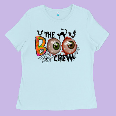 The Boo Crew Ladies Tee Designed By Racoondesign
