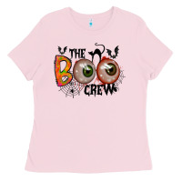 Bubblegum Pink the boo crew Ladies Tee - RacoonDesign