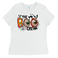 White the boo crew Ladies Tee - RacoonDesign