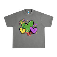 Tornado mardi gras hearts Urban Heavy Tee - MaliasSmallBusiness