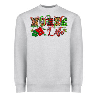 Nurse Life Christmas Heavyweight Sweatshirt | Teevron