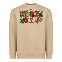 Mushroom nurse life christmas Heavyweight Sweatshirt - NancyCooperArtShop