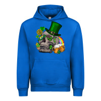 Cobalt St Patrick's Day boho skull Urban Hoodie - FaDigitalArtStudio