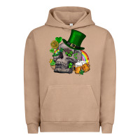 Pigment Burro St Patrick's Day boho skull Urban Hoodie - FaDigitalArtStudio
