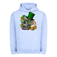 Pigment Grape Ice St Patrick's Day boho skull Urban Hoodie - FaDigitalArtStudio