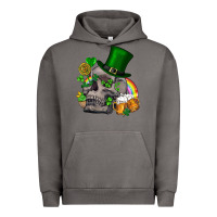 Pigment Tornado St Patrick's Day boho skull Urban Hoodie - FaDigitalArtStudio