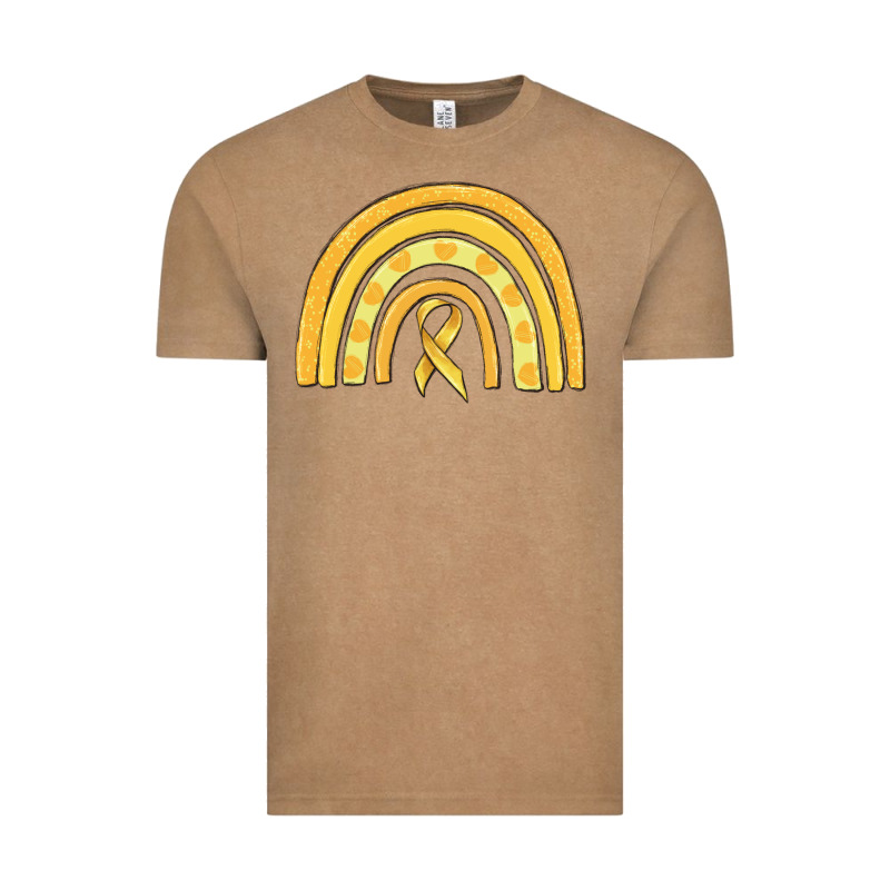 Childhood Cancer Awareness Rainbow Vintage Tee by MaliasSmallBusiness | Teevron