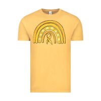 Vintage Mustard childhood cancer awareness rainbow Vintage Tee - MaliasSmallBusiness