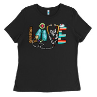 Black love nurse Ladies Tee - CowhideDigitalArt