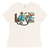 Bone love nurse Ladies Tee - CowhideDigitalArt