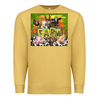 Antique Gold farm life with animals Premium Sweatshirt - TumblerDesignByShophia