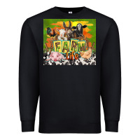 Black farm life with animals Premium Sweatshirt - TumblerDesignByShophia