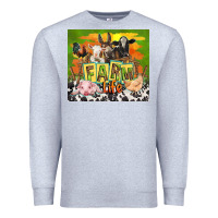 Heather Grey farm life with animals Premium Sweatshirt - TumblerDesignByShophia