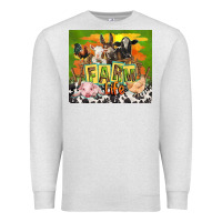 Oatmeal Heather farm life with animals Premium Sweatshirt - TumblerDesignByShophia
