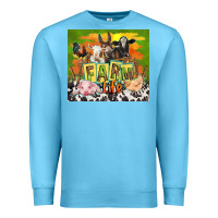 Ocean Blue farm life with animals Premium Sweatshirt - TumblerDesignByShophia