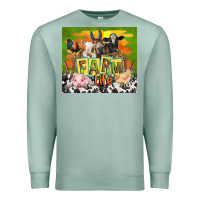 Seafoam farm life with animals Premium Sweatshirt - TumblerDesignByShophia