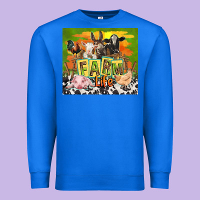 Farm Life With Animals Premium Sweatshirt Designed By Tumblerdesignbyshophia