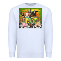 White farm life with animals Premium Sweatshirt - TumblerDesignByShophia