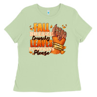Matcha Fall breeze crunchy leaves pumpkins please Ladies Tee - RanaPortraitStore