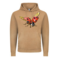 Ladybug Flying Vintage Hoodie | Teevron