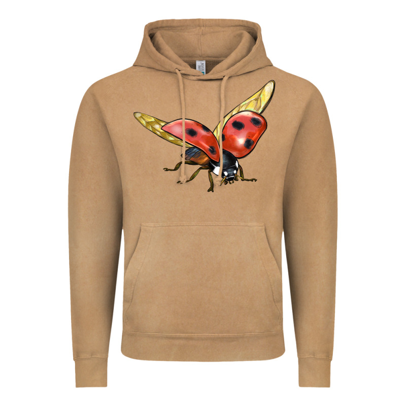 Ladybug Flying Vintage Hoodie by LillyAllenDesigns | Teevron