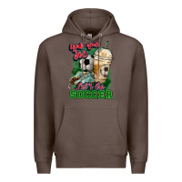 Coffee Grab your joe let's go Soccer Premium Hoodie - HowdyJamesFarm