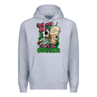 Heather Grey Grab your joe let's go Soccer Premium Hoodie - HowdyJamesFarm