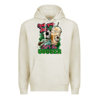 Oatmeal Heather Grab your joe let's go Soccer Premium Hoodie - HowdyJamesFarm