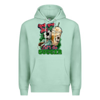 Seafoam Grab your joe let's go Soccer Premium Hoodie - HowdyJamesFarm