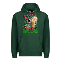 Sports Green Grab your joe let's go Soccer Premium Hoodie - HowdyJamesFarm