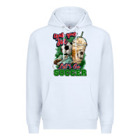 White Grab your joe let's go Soccer Premium Hoodie - HowdyJamesFarm